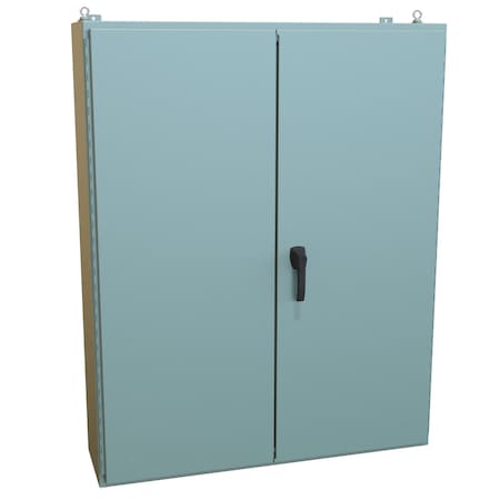 Hammond 3 Point Latch with Keyed Handle Electrical Enclosures, 60.13 in H, 12.69 in D, 48.06 in W, 12 1422B12